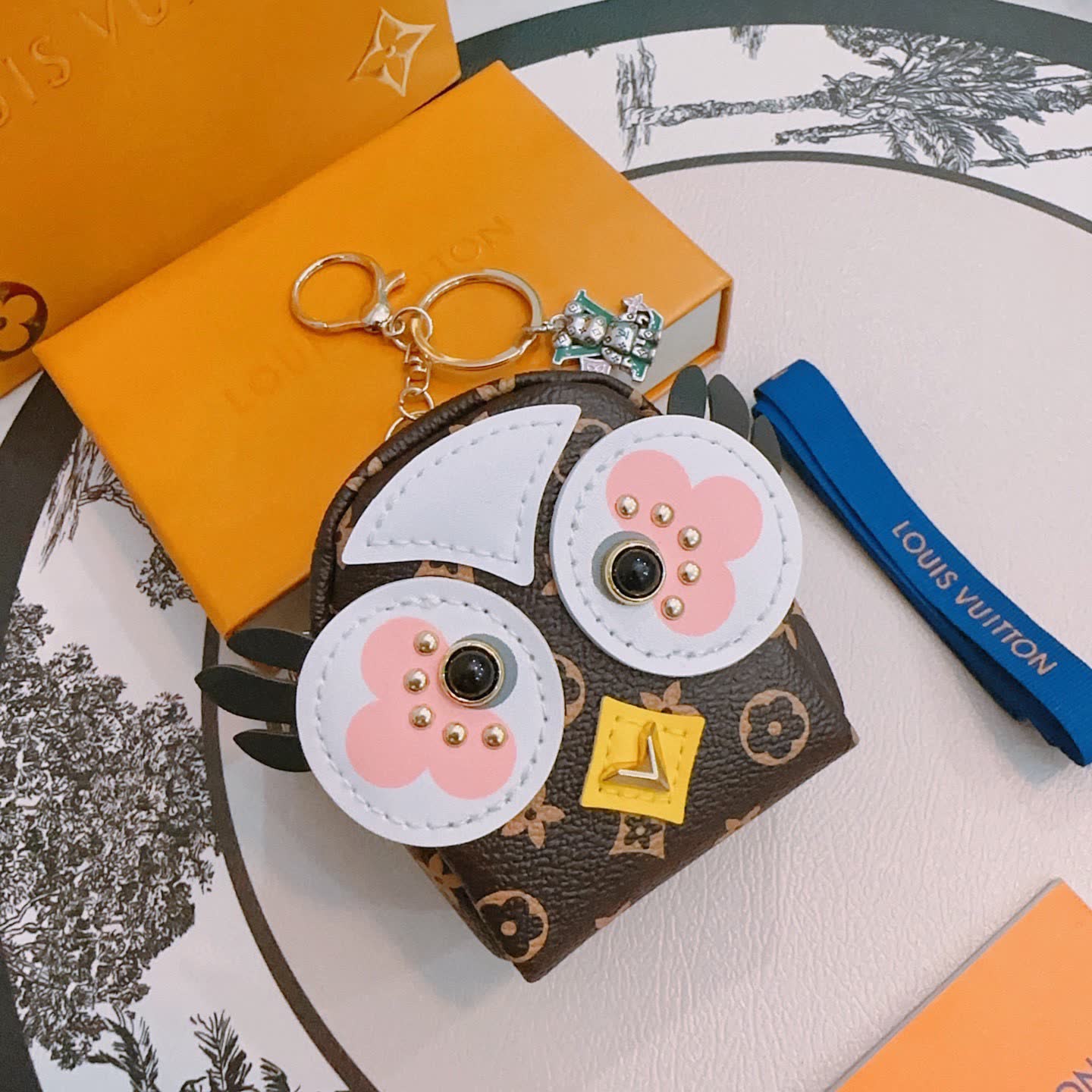 Louis Vuitton Owl Shaped Keychain